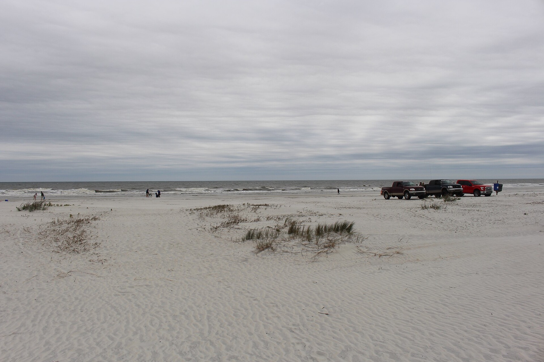 Wide shoreline and Atlantic Ocean at St. Augustine Beach